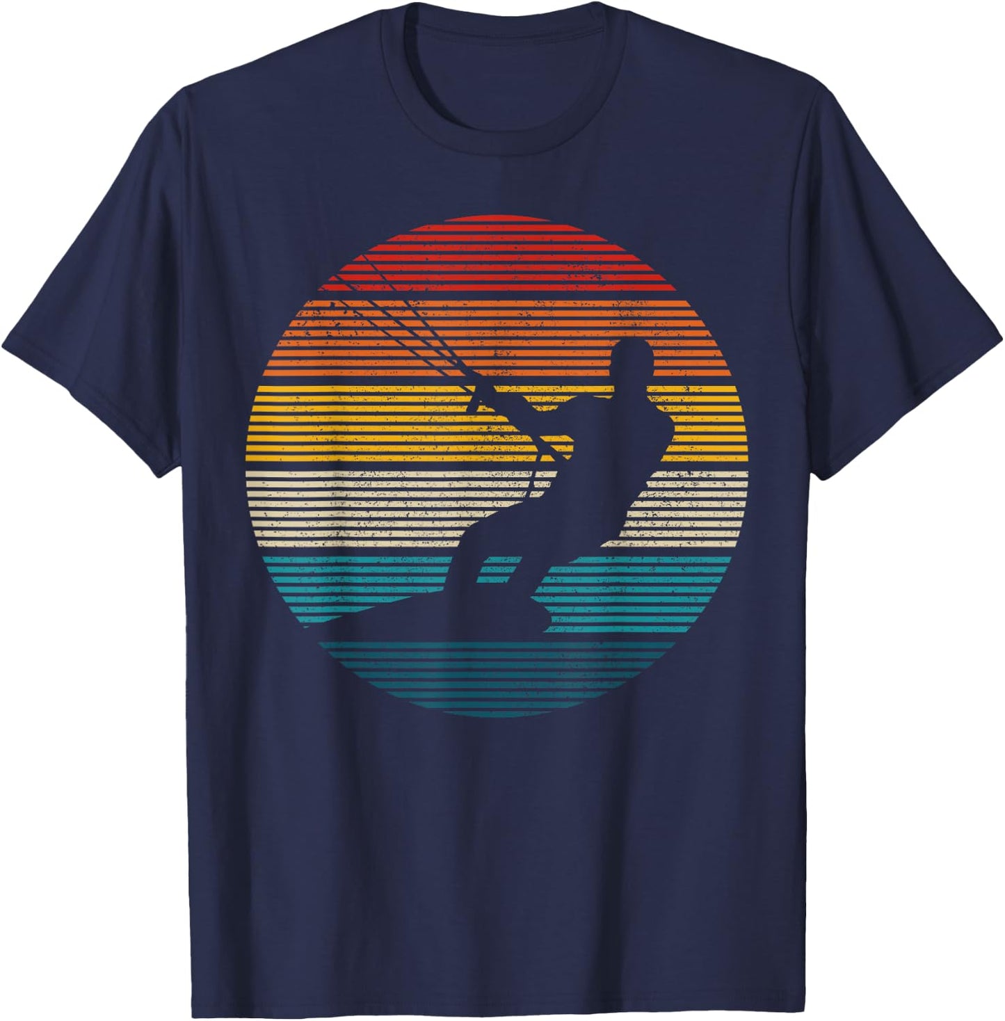Kitesurfing Kiteboarding Kitesurfing Vintage Gift T-Shirt - T-Shirt | Navy