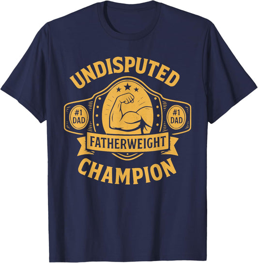 Funy Dad Wrestling Fan Design Father's Day Wrestling T-Shirt - T-Shirt | Navy