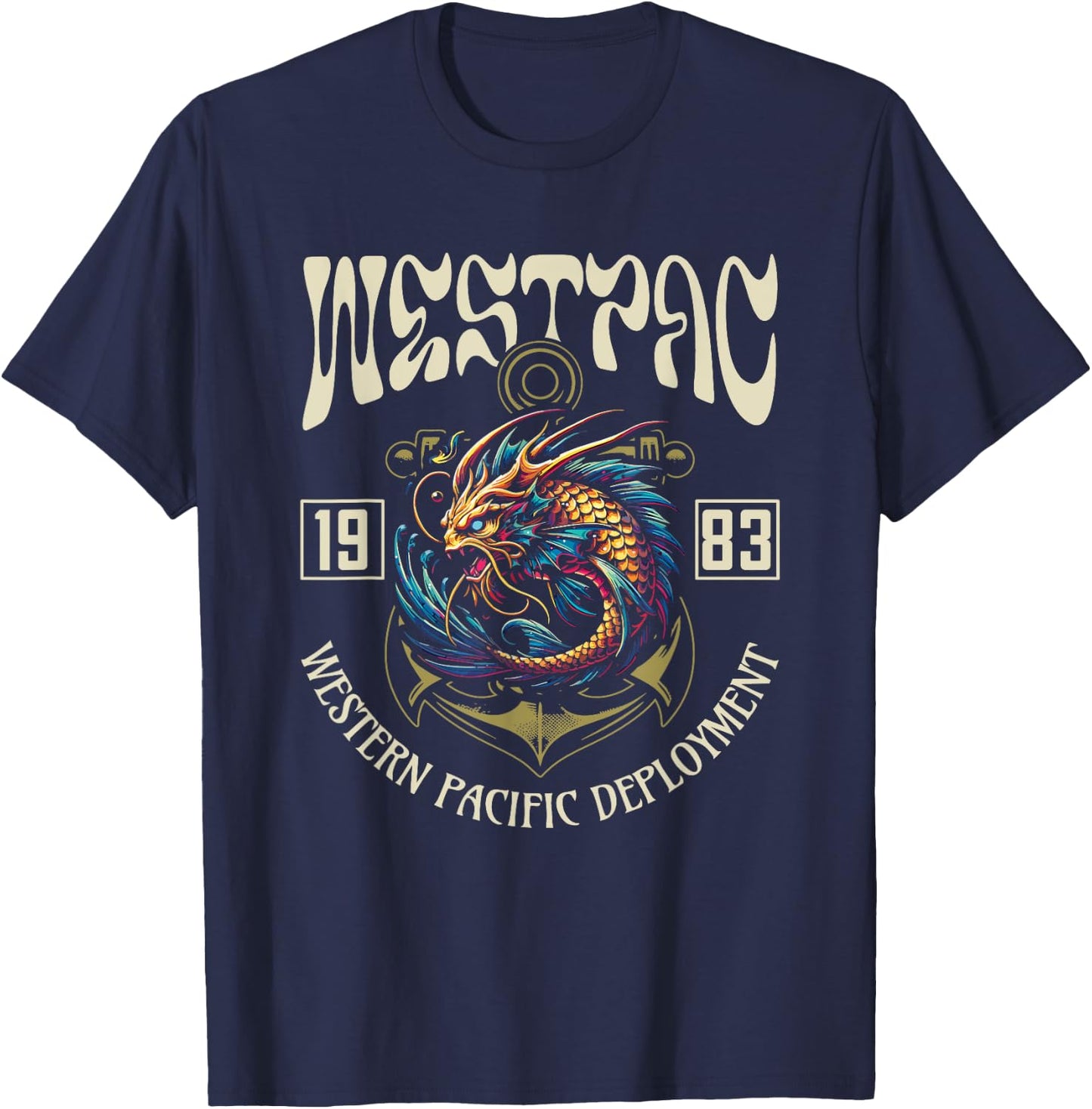 Westpac 1983 for Western Pacific Deployment 1983 Sailor T-Shirt - T-Shirt | Navy