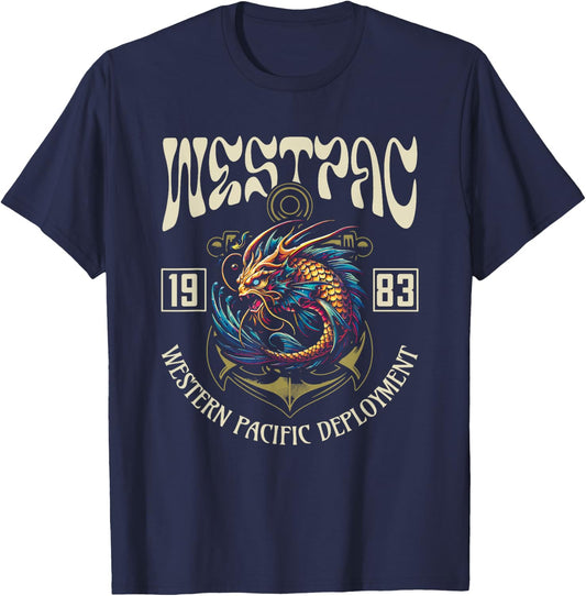 Westpac 1983 for Western Pacific Deployment 1983 Sailor T-Shirt - T-Shirt | Navy