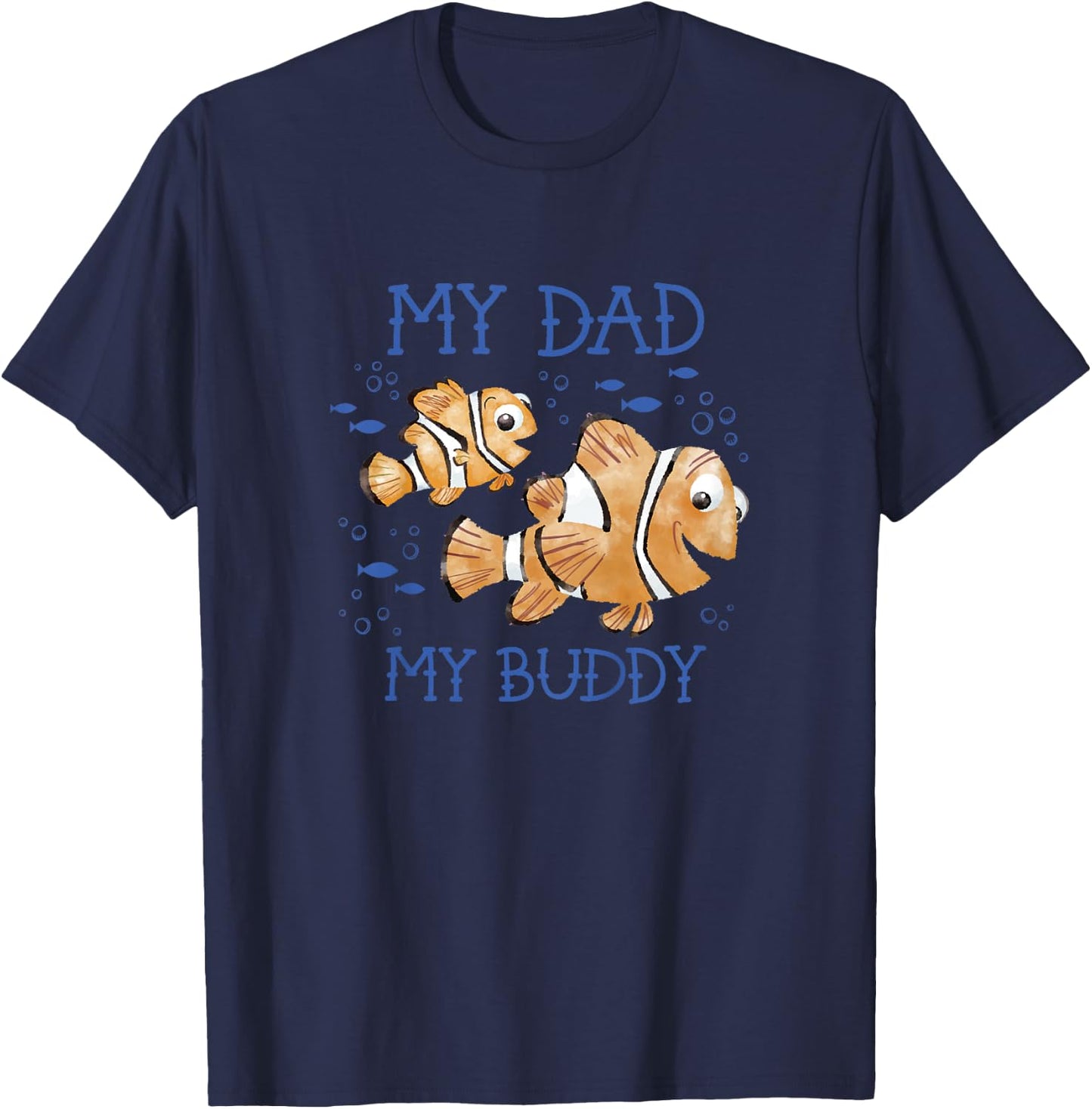 Kids Disney Pixar Finding Nemo Father's Day Dad Buddy T-Shirt - T-Shirt | Navy