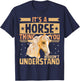 Cute Horse Girl T-Shirt - T-Shirt | Navy