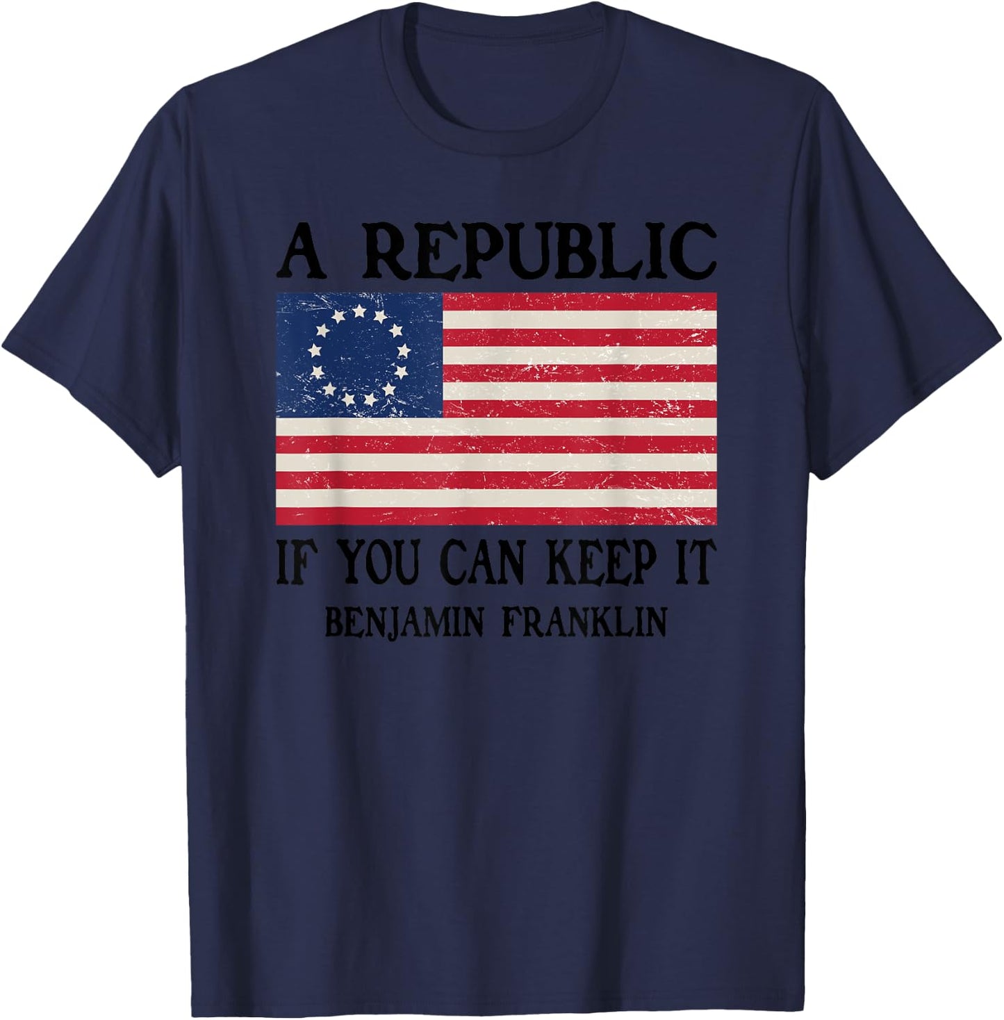 A Republic If You Can Keep It T-Shirt - T-Shirt | Navy