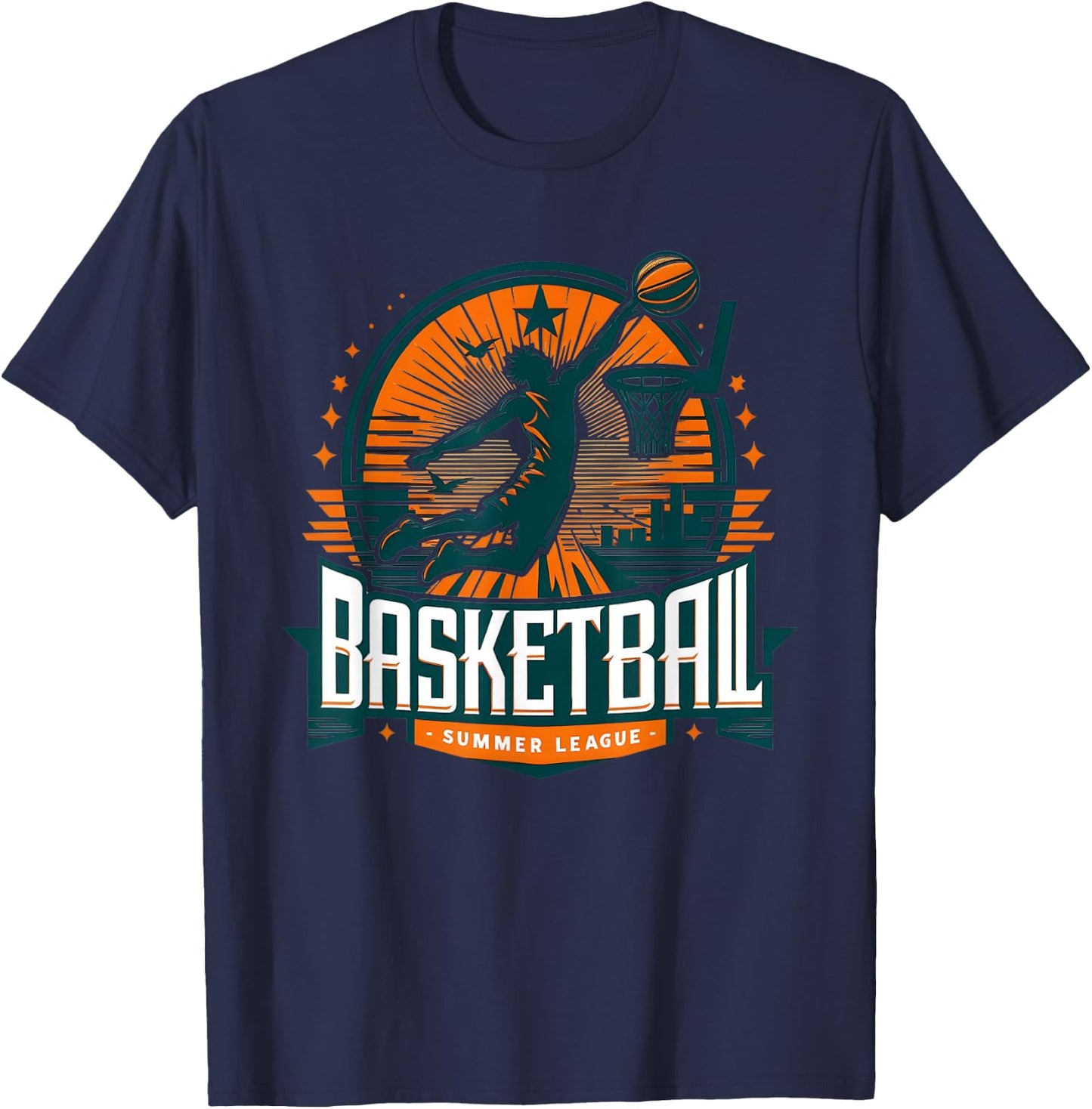 Basketball USA - Summer League Basketball Lover Women Kids T-Shirt - T-Shirt | Navy