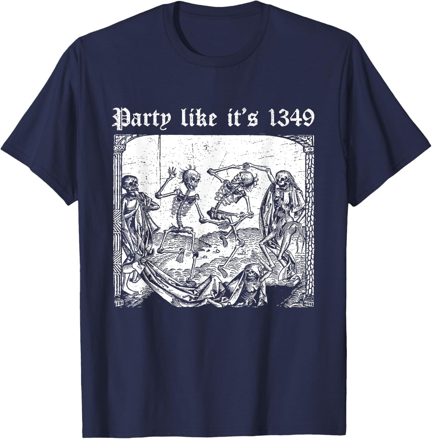 Party like it's 1349 | BLACK DEATH EUROPEAN TOUR Plague Rat T-Shirt - T-Shirt | Navy