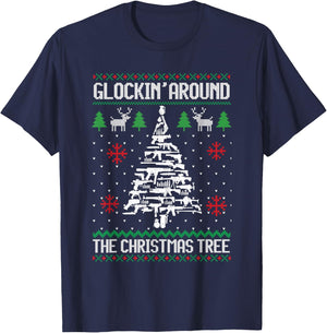 Glockin' Around The Christmas Tree Apparel T-Shirt - T-Shirt | Navy
