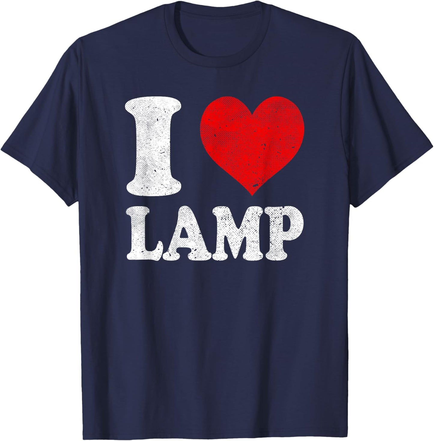 I Love Lamp Vintage T-Shirt - T-Shirt | Navy