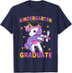 Flossing Unicorn Kindergarten Graduation for Girls Kids T-Shirt - T-Shirt | Navy