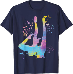 Synchronized Swimming Colorsplash Team Artistic Swim T-Shirt - T-Shirt | Navy