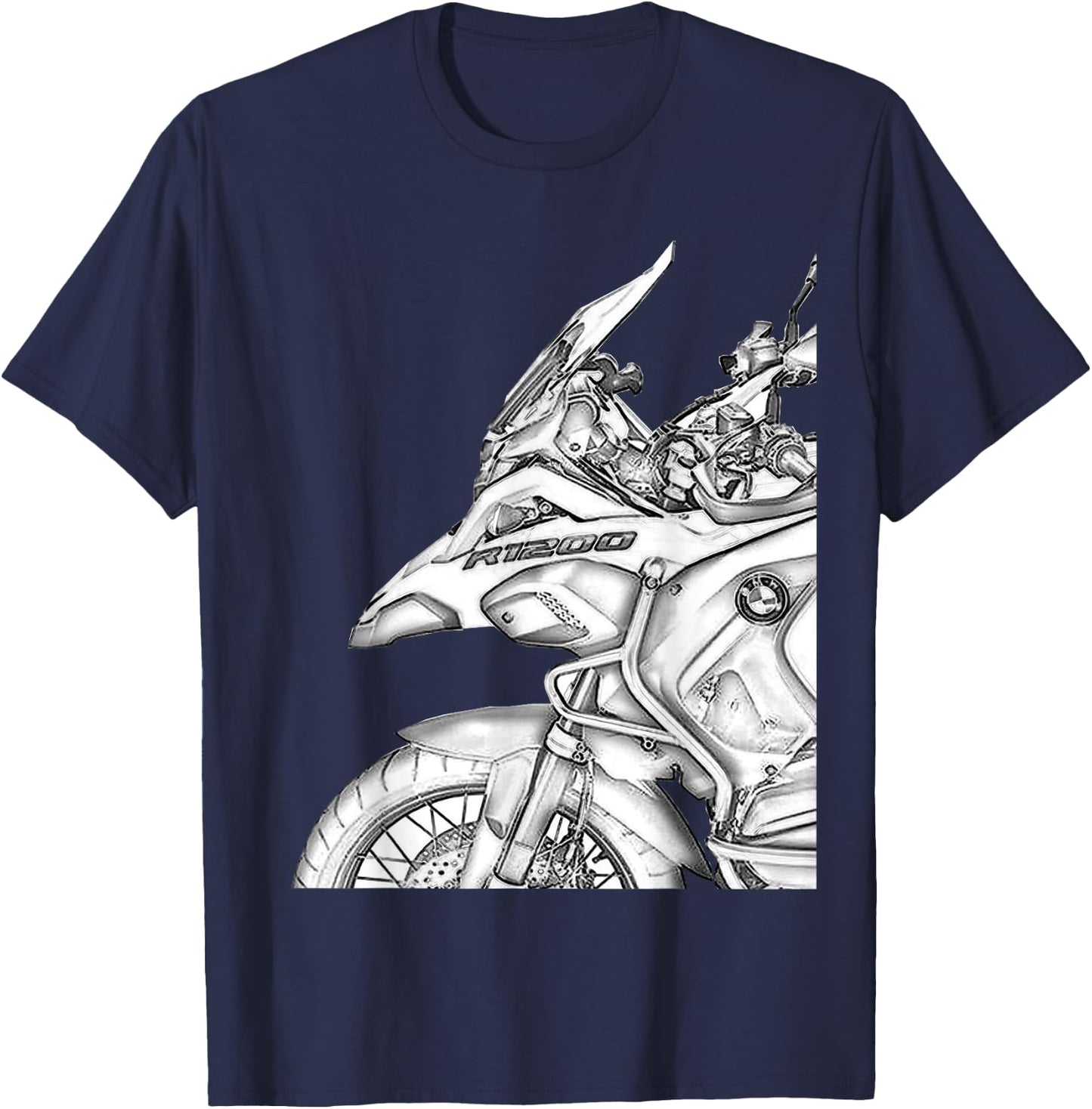 1250 GS Adventure Vintage Bike Enduro Shirt Motorcycle T-Shirt - T-Shirt | Navy