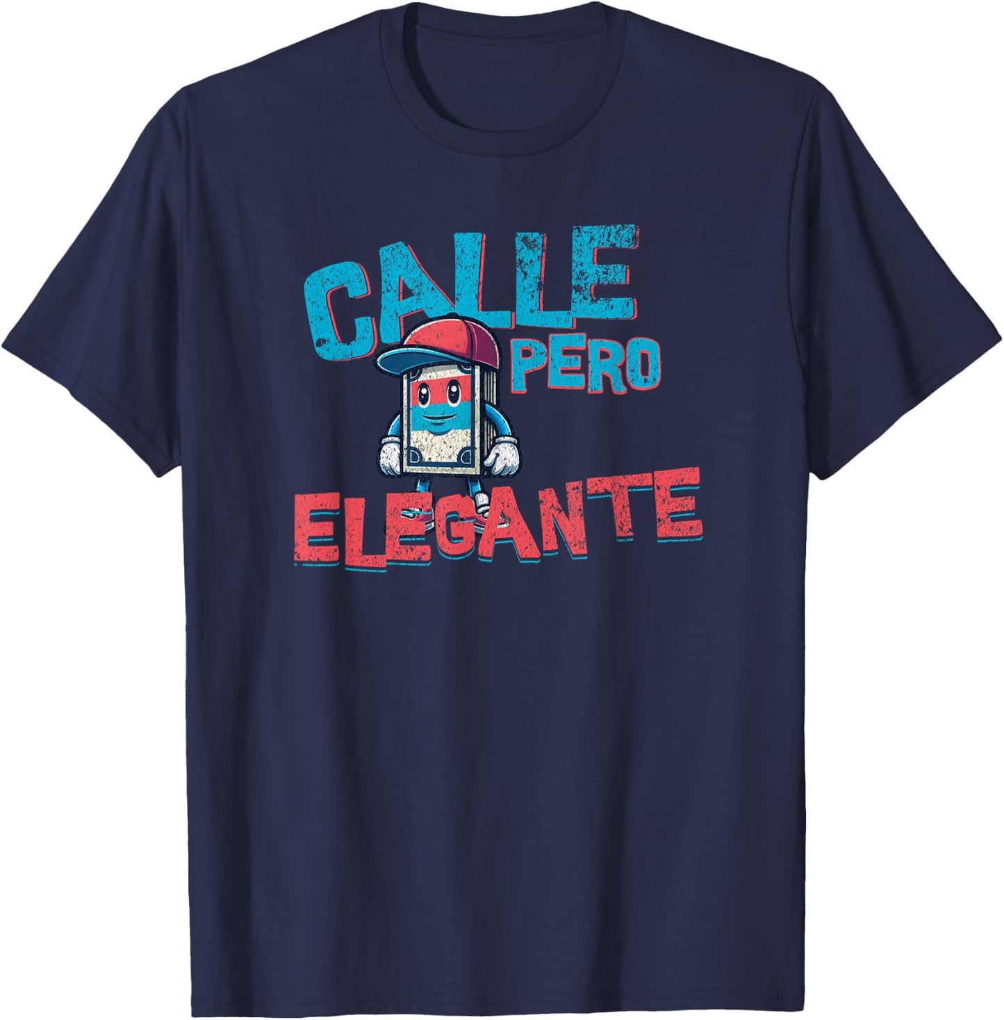 Reggaeton Viejo I Love regeton Old Classic 90s Vintage 2000s T-Shirt - T-Shirt | Navy