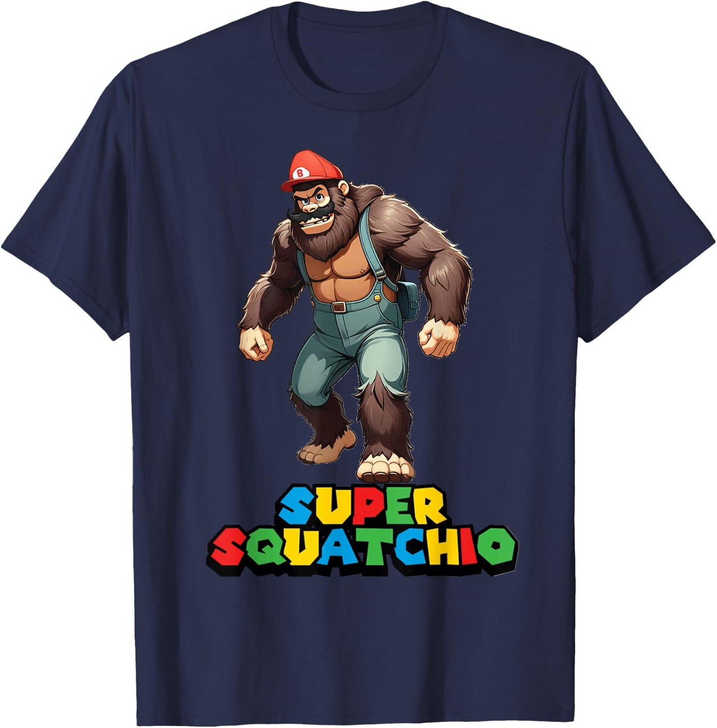 cute sasquatch Bigfoot Gamer Gaming kids boys girls toddler T-Shirt - T-Shirt | Navy