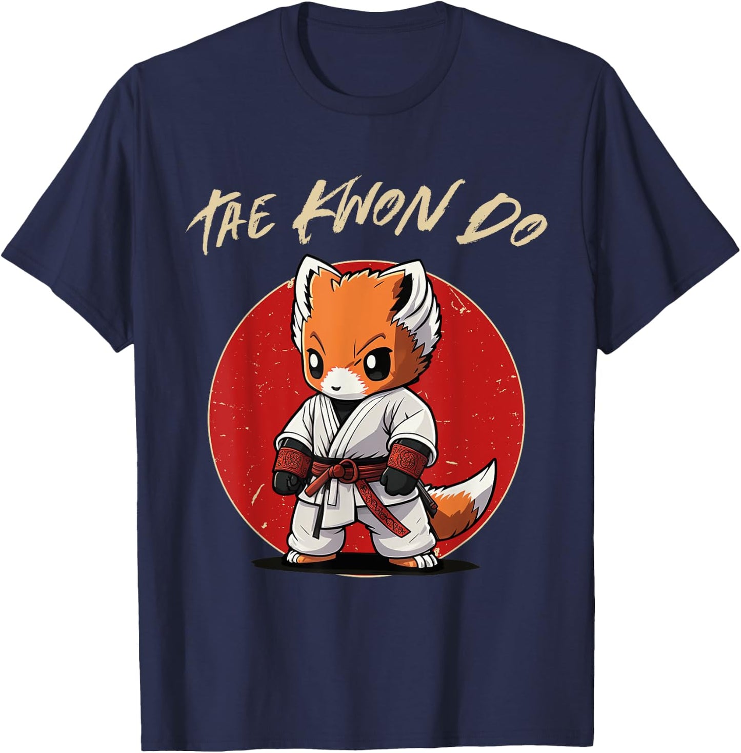 Fox Taekwondo - Funny TKD Korean Martial Arts T-Shirt - T-Shirt | Navy