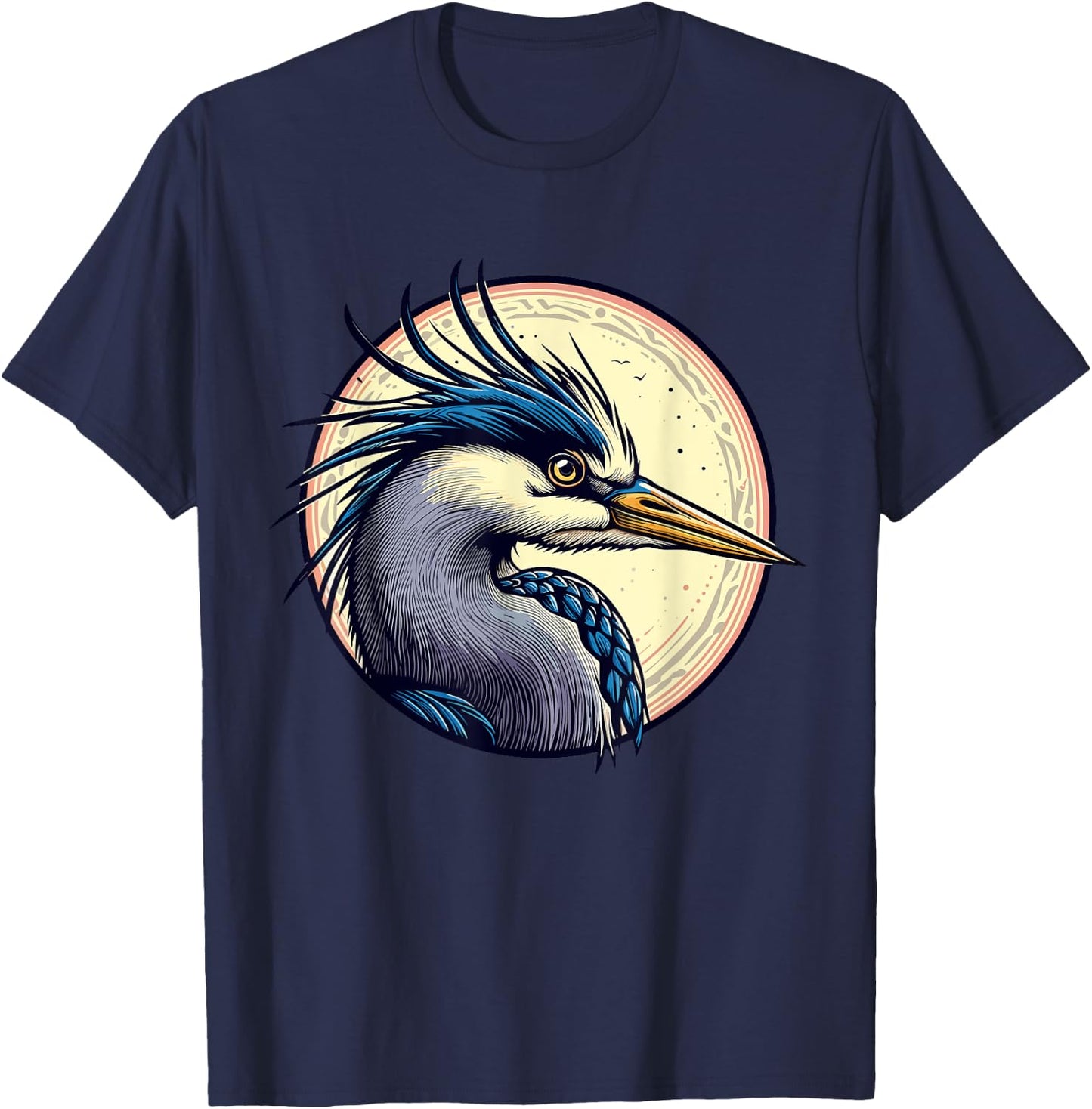 Great Blue Heron T-Shirt - T-Shirt | Navy