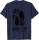 Surf City El Salvador Vintage Surfer T-Shirt - T-Shirt | Navy