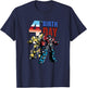 Transformers 4th Birthday Optimus Prime and Bumblebee Poster T-Shirt - T-Shirt | Navy