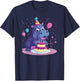 Happy Birthday Hippo Costume T-Shirt - T-Shirt | Navy
