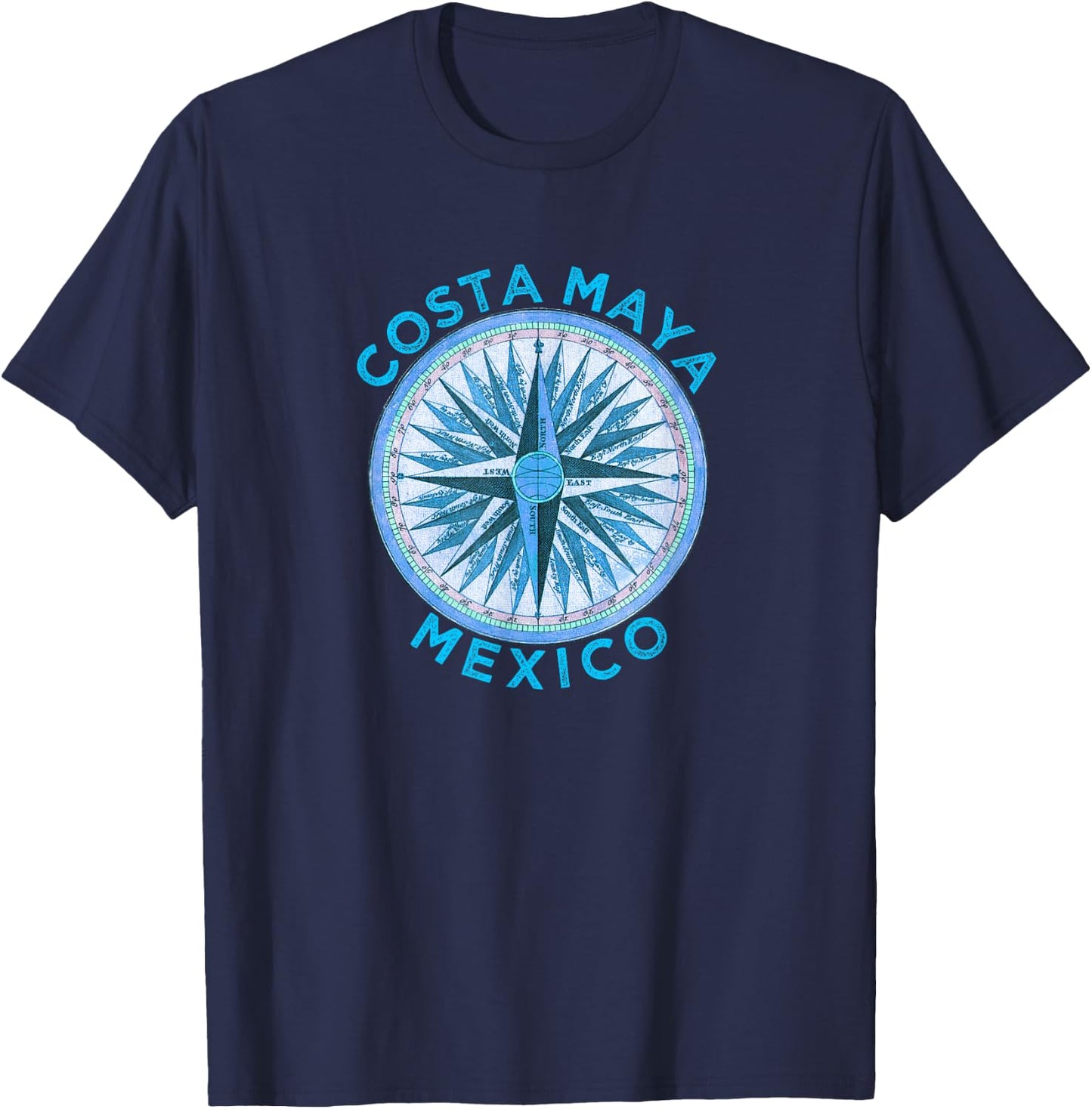 Costa Maya Design / Vintage Costa Maya Compass Rose T-Shirt - T-Shirt | Navy