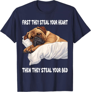 Mastiff Sleeping Pajamas Nightgown T-Shirt - T-Shirt | Navy
