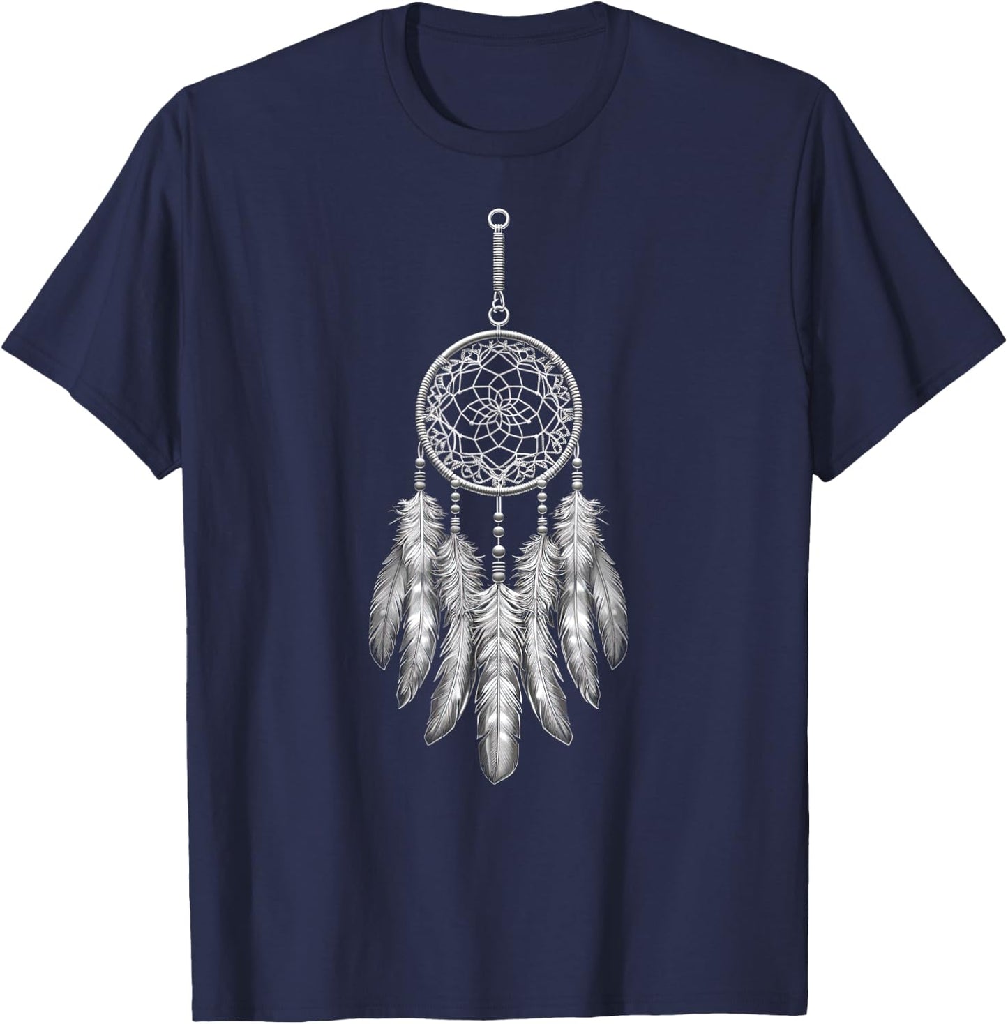 Dream Catcher Native American Hummingbird T-Shirt - T-Shirt | Navy