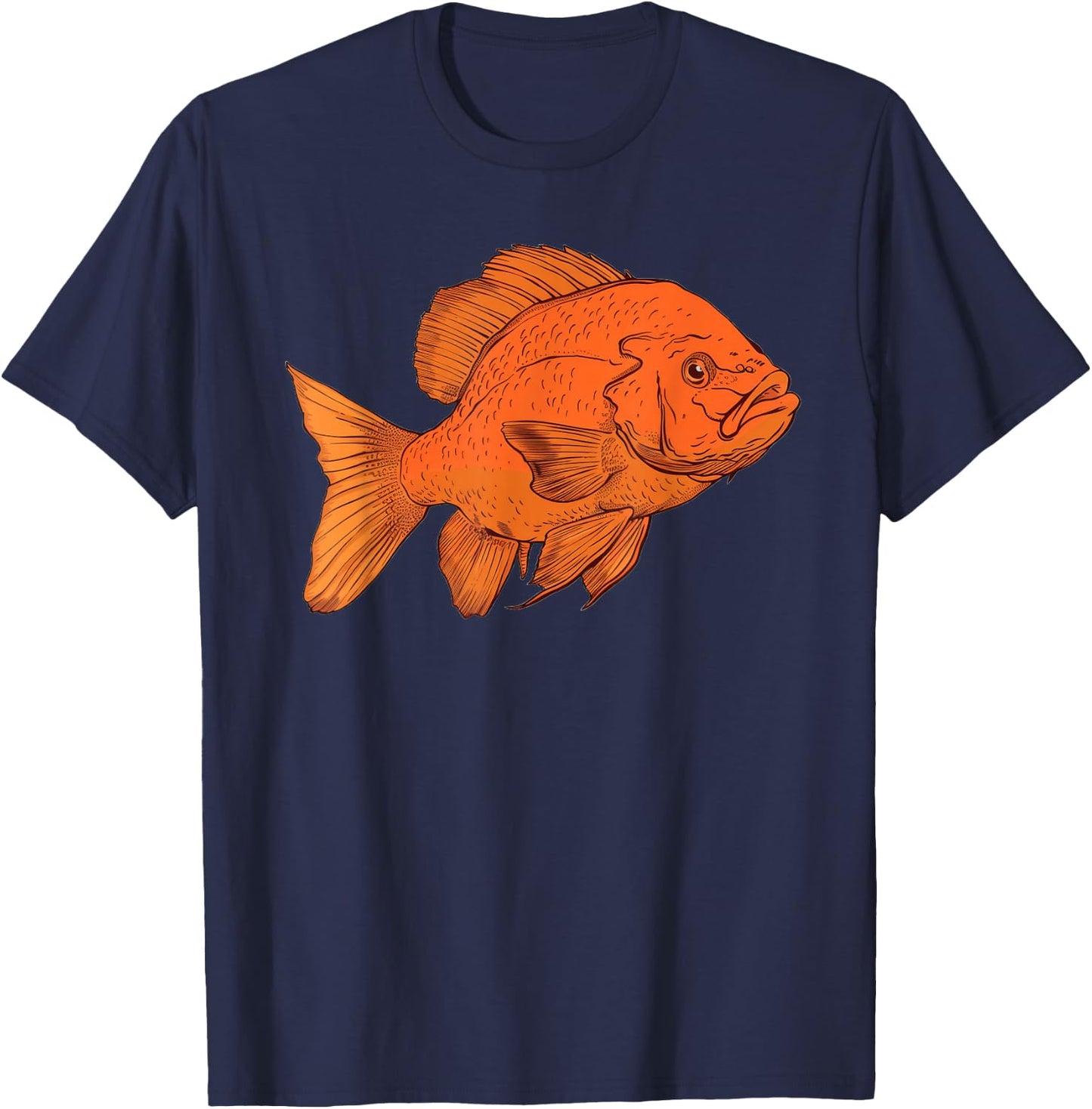 Garibaldi Fish , Small, Black T-Shirt - T-Shirt | Navy