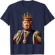 TRUMP IS KING Long Live the King American Flag Patriotic Women Men T-Shirt - T-Shirt | Navy