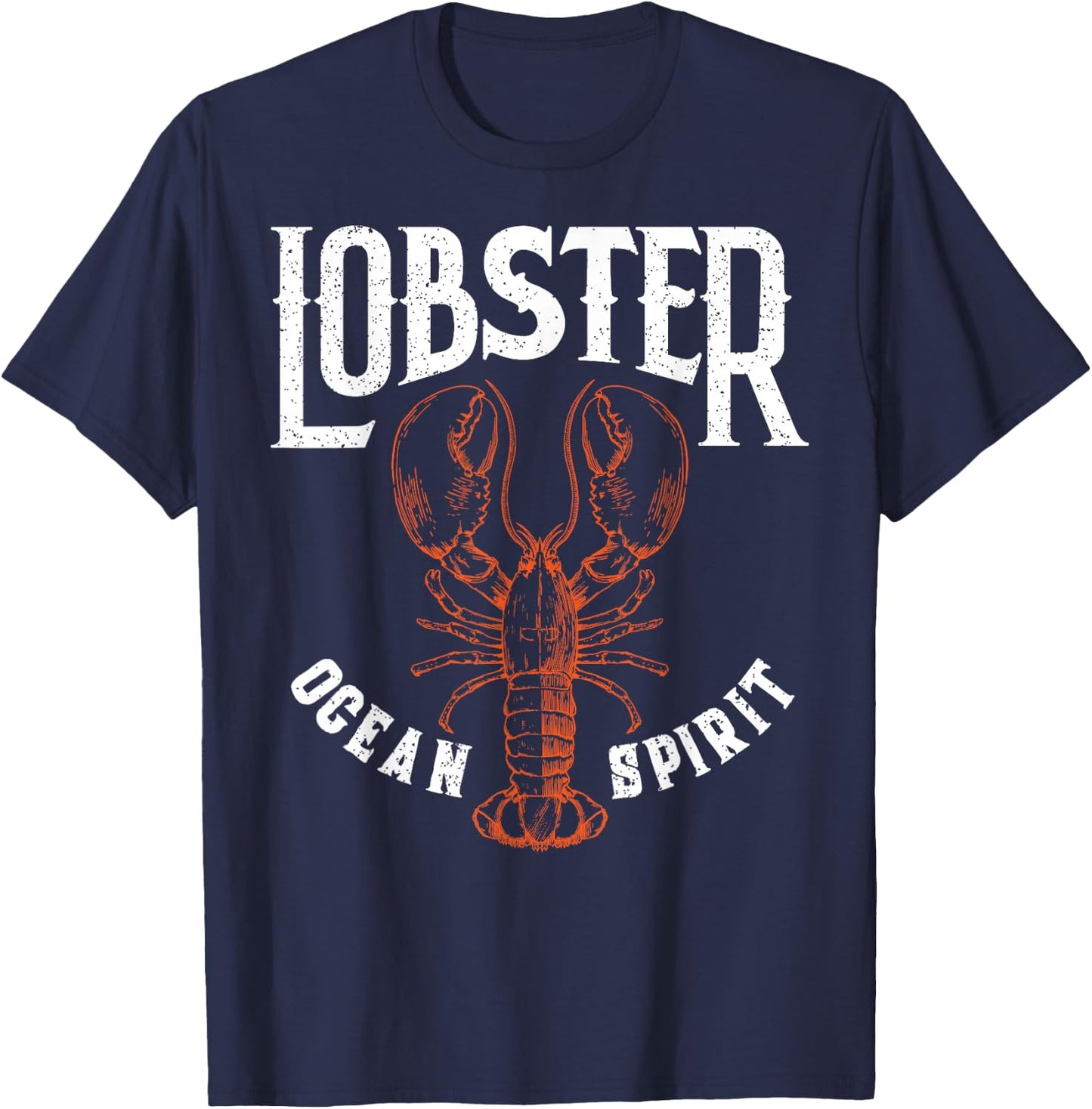 Funny Lobster Crawfish Vintage Lobster T-Shirt - T-Shirt | Navy