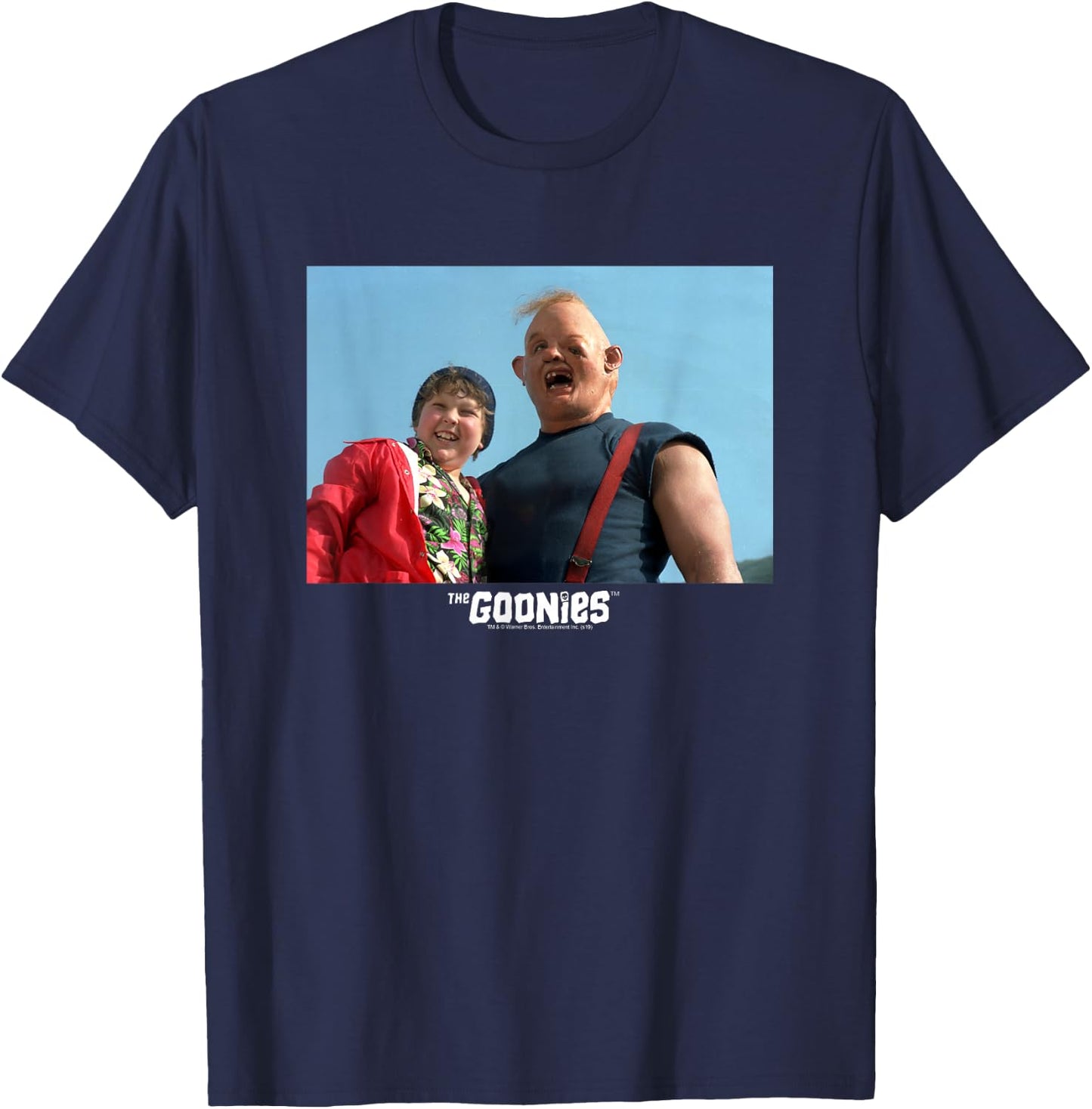 The Goonies Chunk and Sloth T-Shirt - T-Shirt | Navy