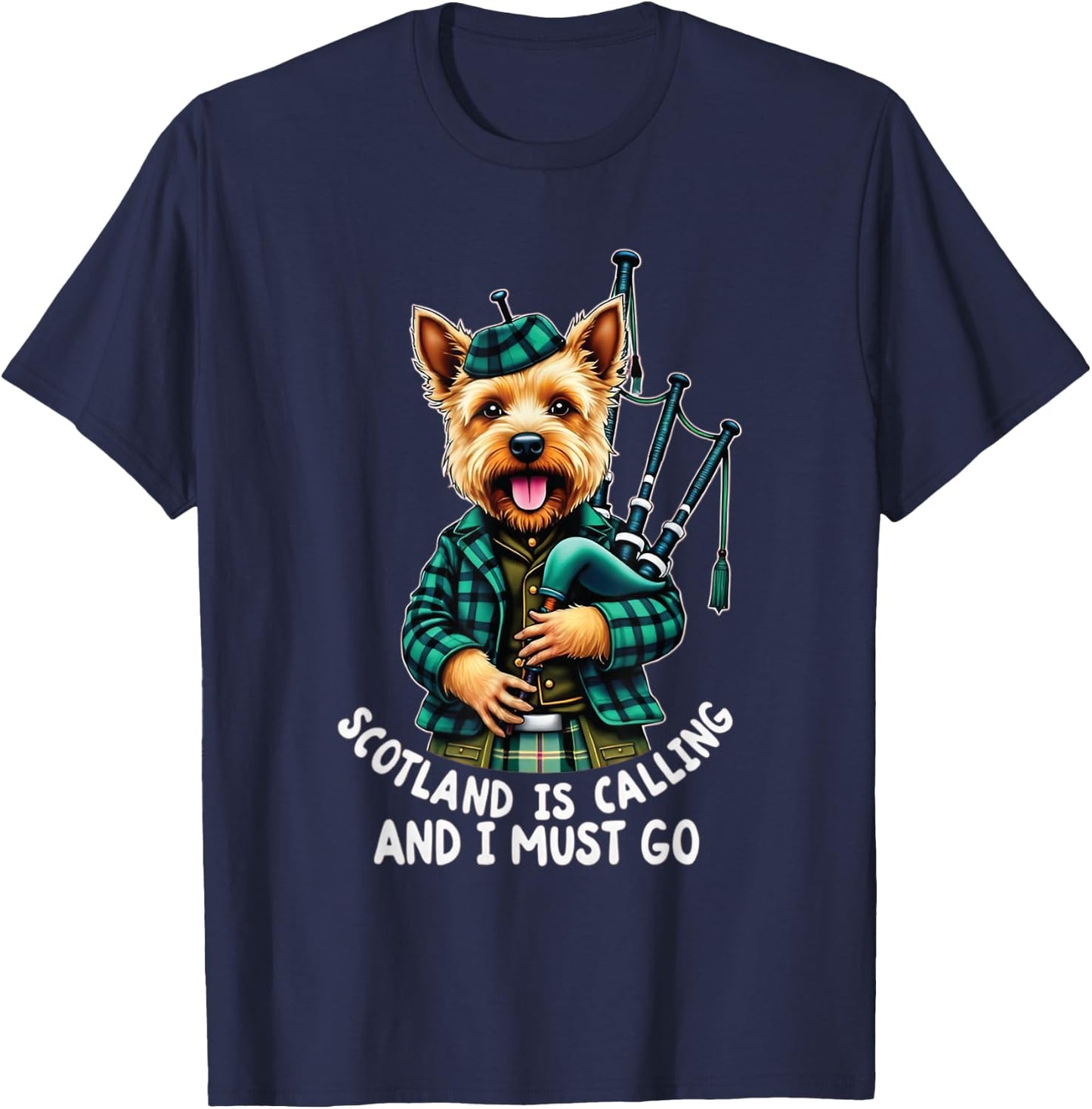Scotland is Calling shirt Embrace Adventure and Culture T-Shirt - T-Shirt | Navy