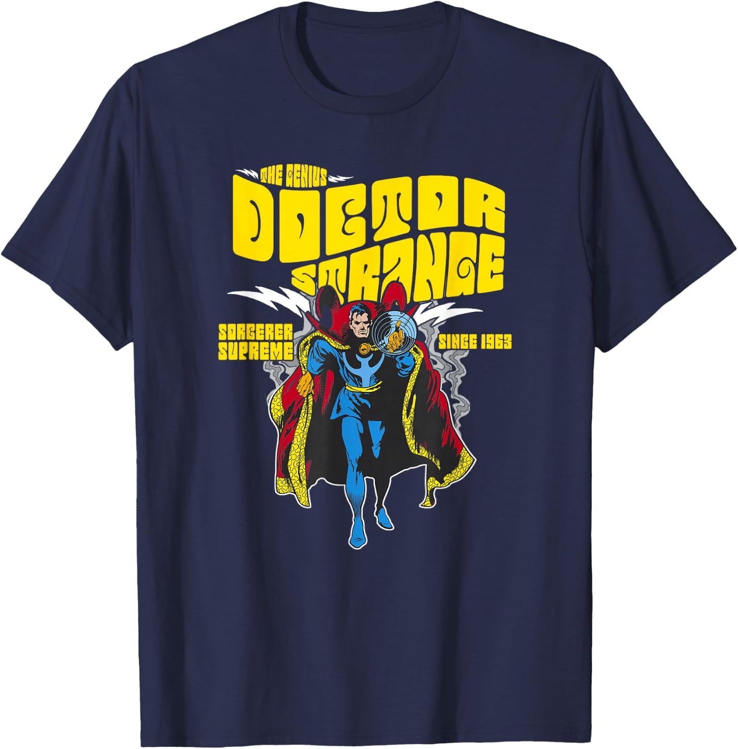 Marvel Avengers Doctor Strange Vintage Retro Comic 1963 T-Shirt - T-Shirt | Navy