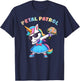 Wedding Petal Patrol Flower Girl Unicorn Bridesmaid T-Shirt - T-Shirt | Navy