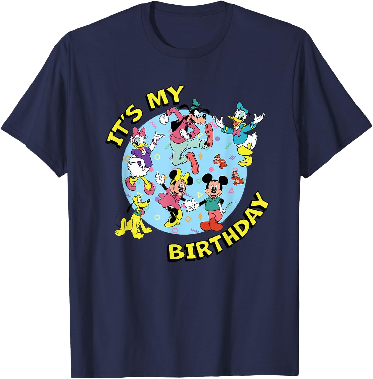 Disney Mickey and Friends Birthday Party It's My Birthday T-Shirt - T-Shirt | Navy