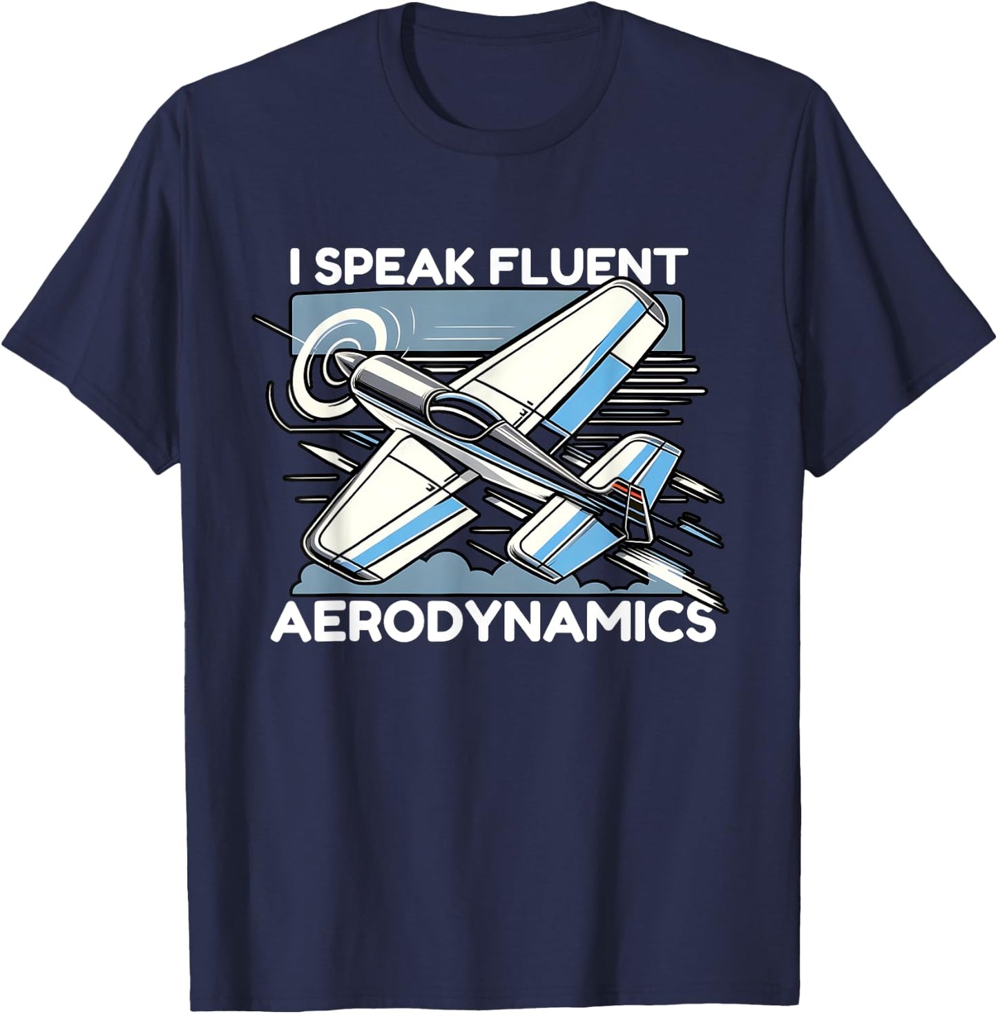Battery-Powered RC Plane for Hobbyists T-Shirt - T-Shirt | Navy
