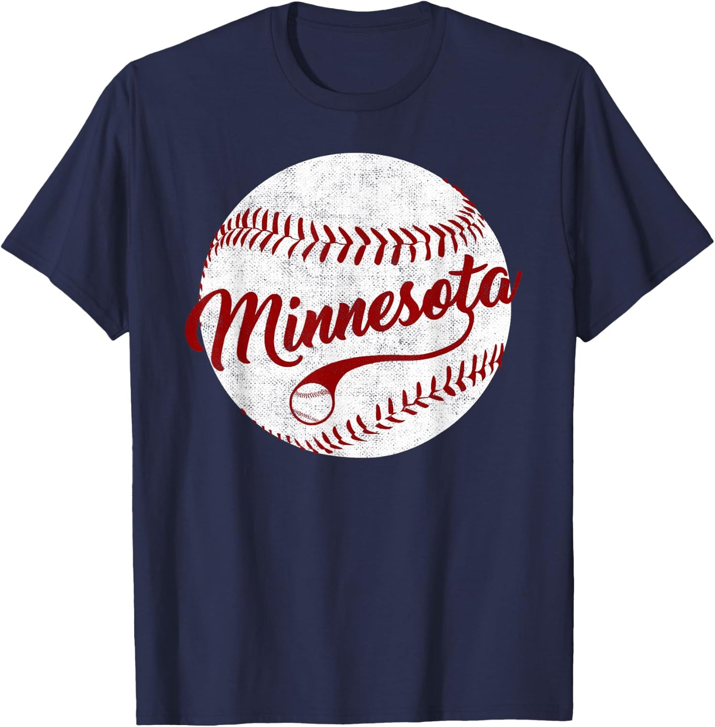 Baseball Minnesota Team Love Twin City National Pastime Men T-Shirt - T-Shirt | Navy