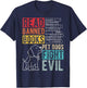 Read Banned Books PET Dogs Fight Evil Read Books Reading T-Shirt - T-Shirt | Navy