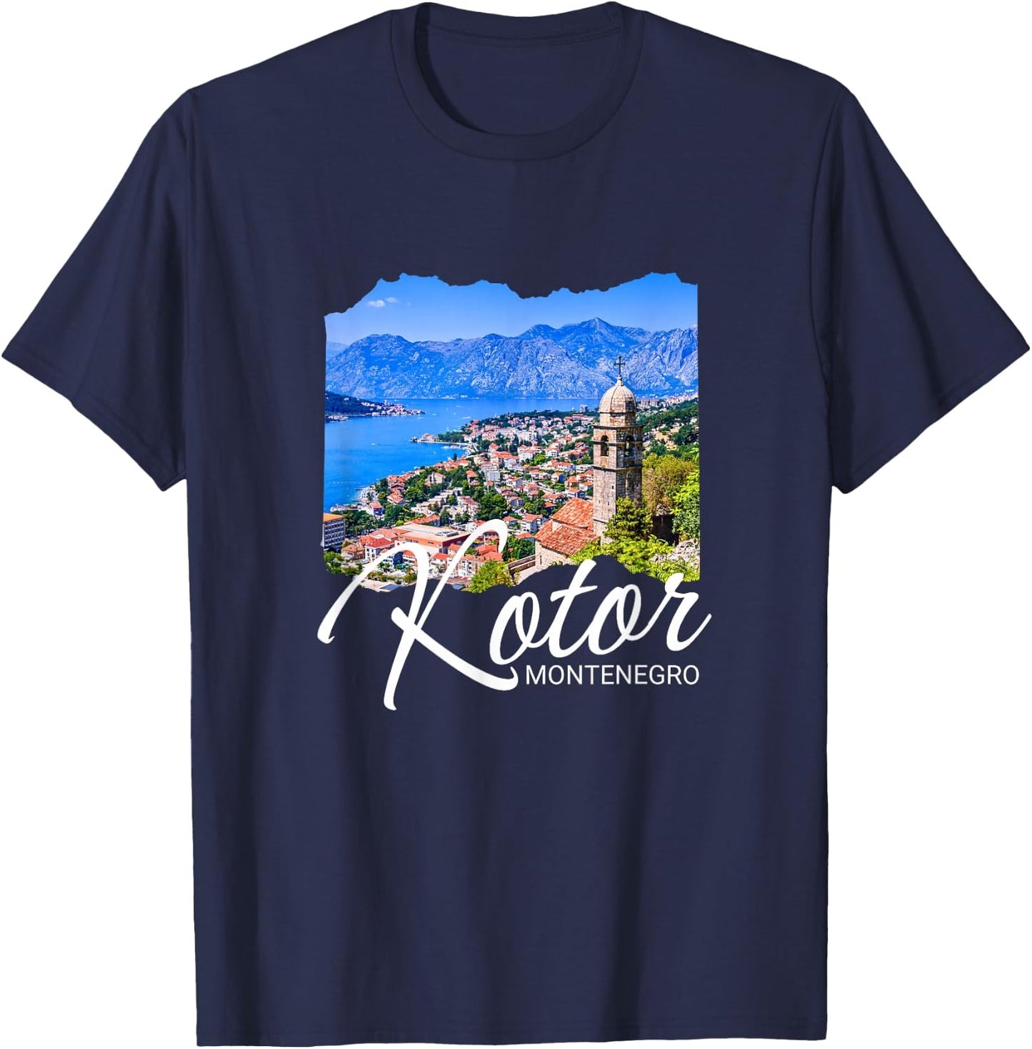 Montenegro Kotor Souvenir / Kotor T-Shirt - T-Shirt | Navy