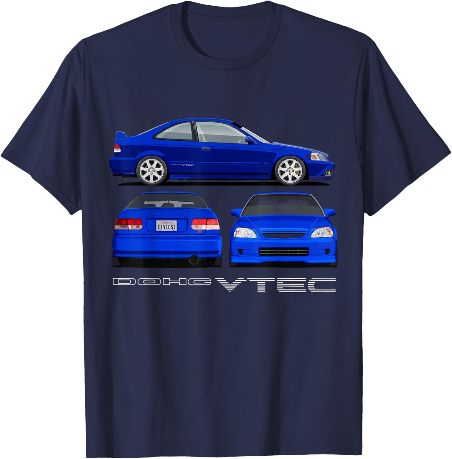 Civic Si JDM Car T-Shirt - T-Shirt | Navy