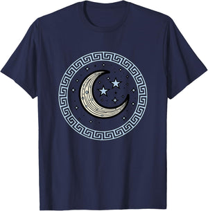 Nyx Goddess of Night Symbol of Greek Mythology T-Shirt - T-Shirt | Navy