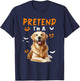 Pretend I'm A Golden Retriever Halloween Costume Owner Kids T-Shirt - T-Shirt | Navy