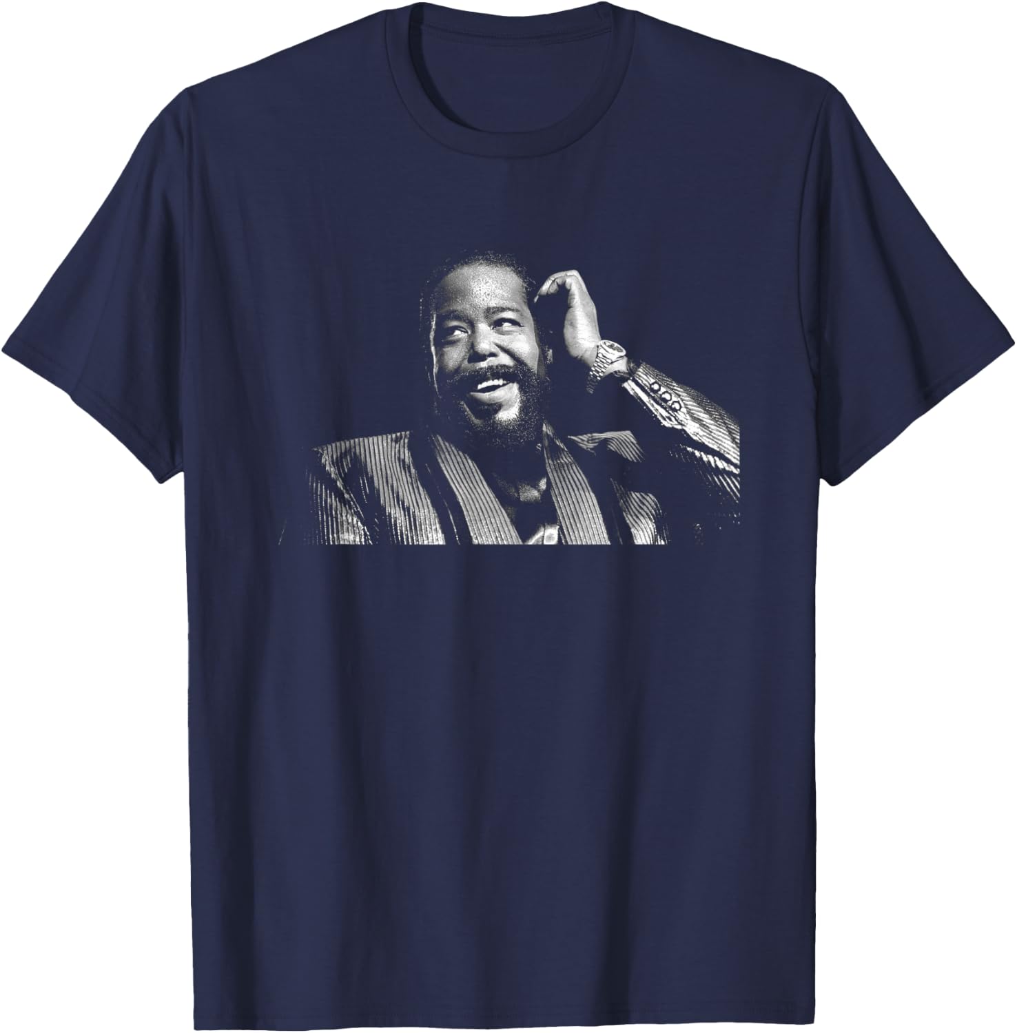 Barry White Live In London By Stephen Wright T-Shirt - T-Shirt | Navy