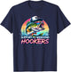 Support Weekend Hookers Funny Bass Fishing Design T-Shirt - T-Shirt | Navy