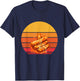 Mozzarella Sticks Retro Cheesy Mozzarella Sticks Lover T-Shirt - T-Shirt | Navy