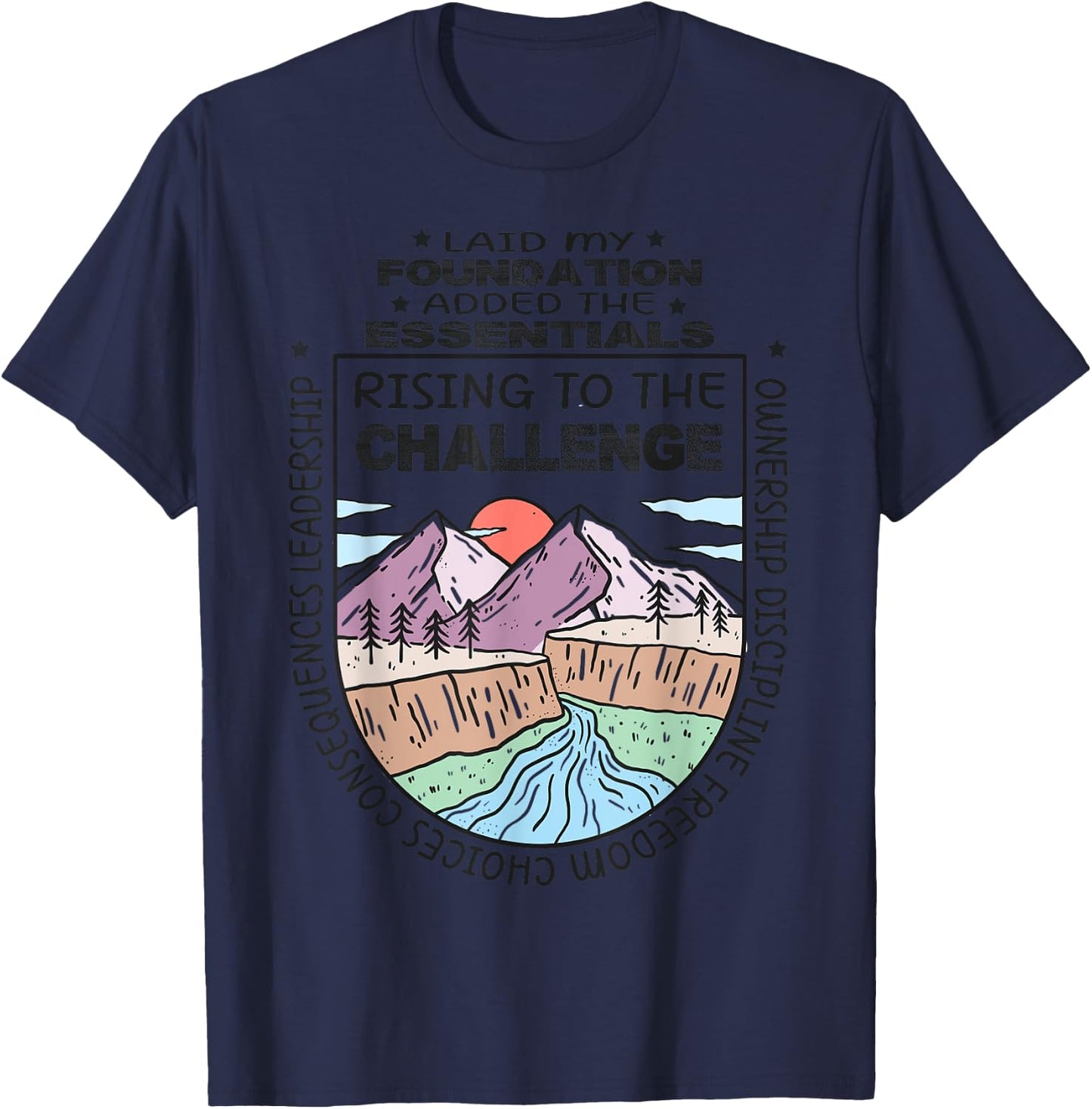 CC tutor rising to the challenge classical conversations T-Shirt - T-Shirt | Navy