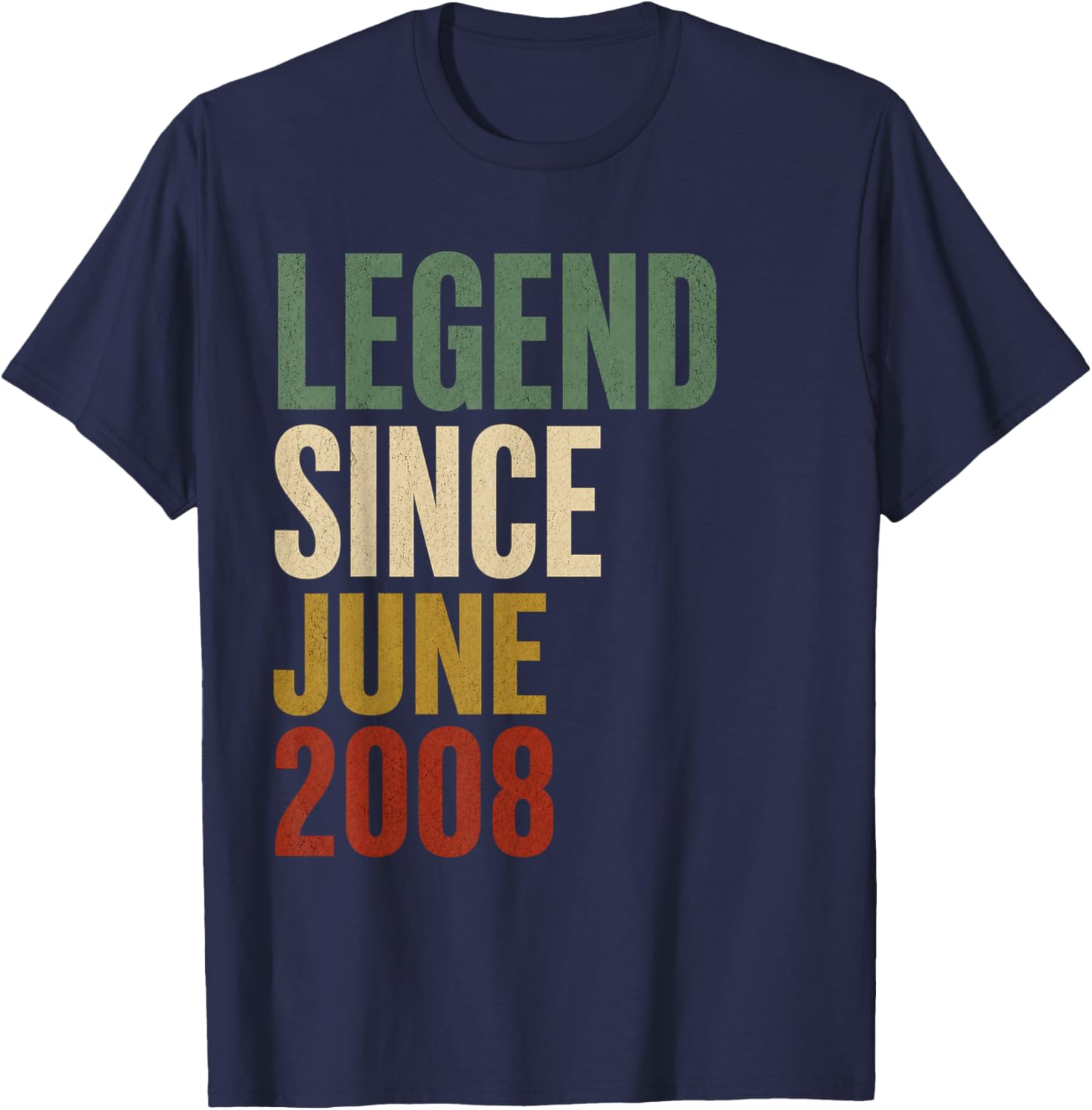 18 Years Old Legend Since May 2008 18th Birthday Gifts T-Shirt - T-Shirt | Navy