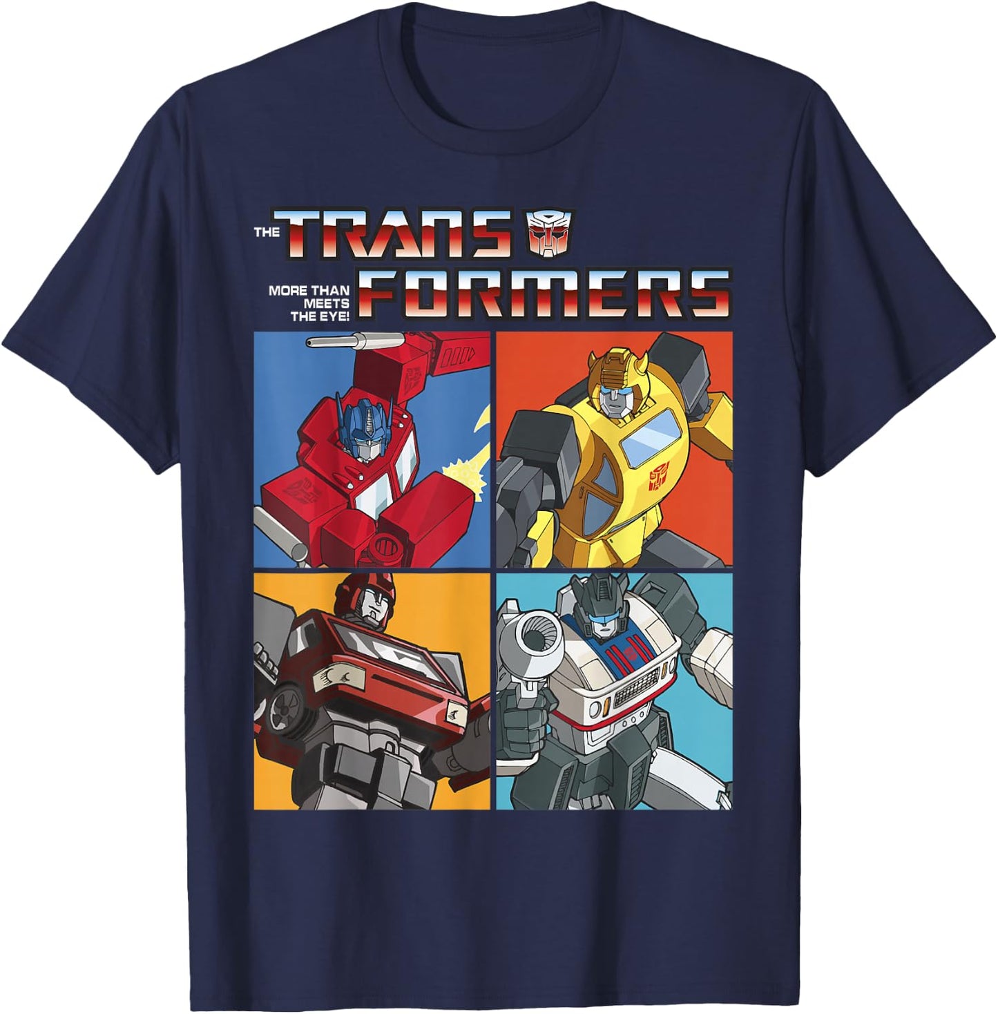 Transformers Retro Autobots Box Up Logo T-Shirt - T-Shirt | Navy