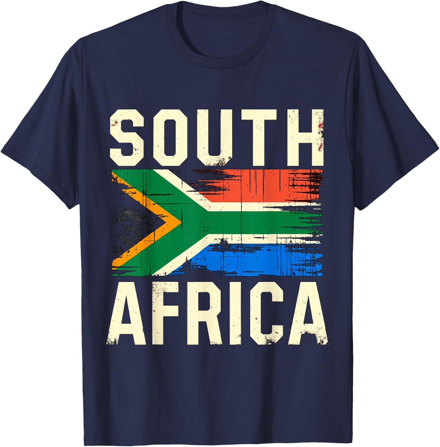 South Africa Flag African T-Shirt - T-Shirt | Navy