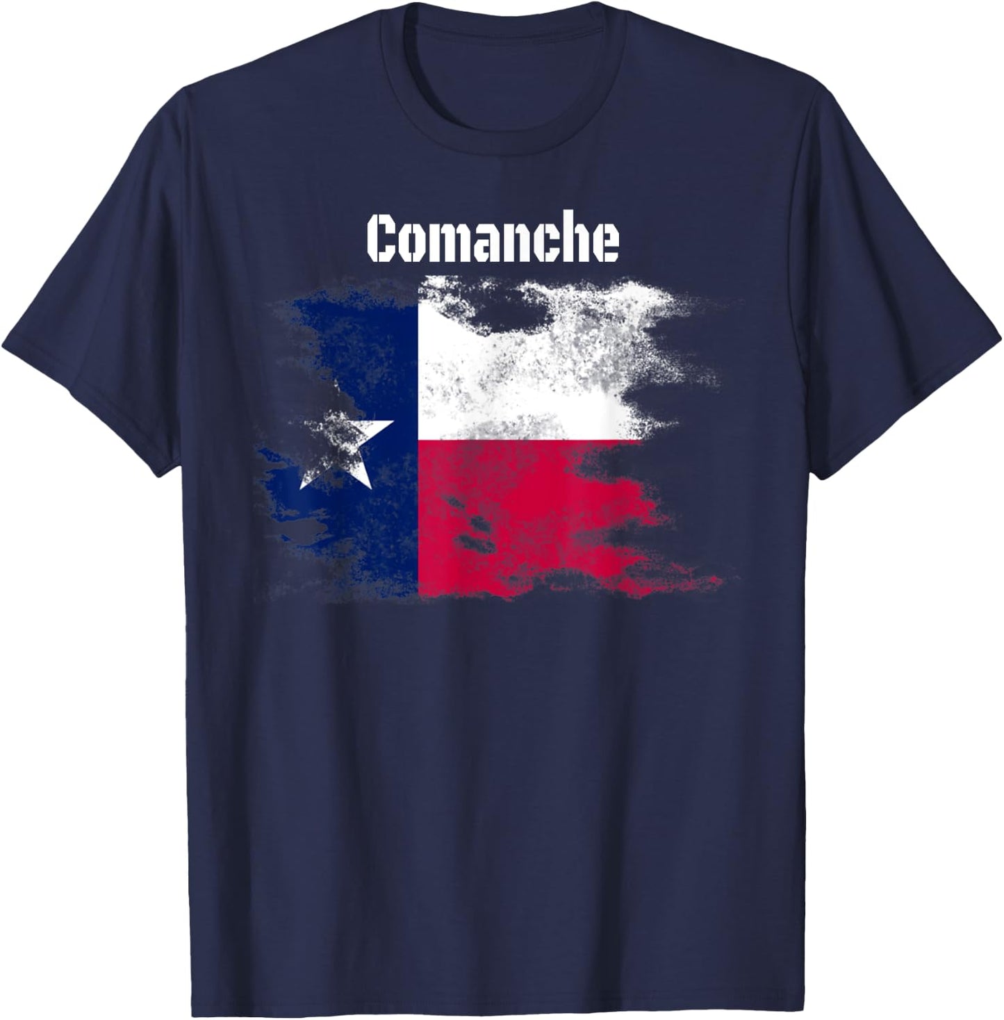 Comanche Texas Classic Design Graphic Novelty T-Shirt - T-Shirt | Navy