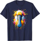 Splash Art Roseate Spoonbill Spoonbills T-Shirt - T-Shirt | Navy