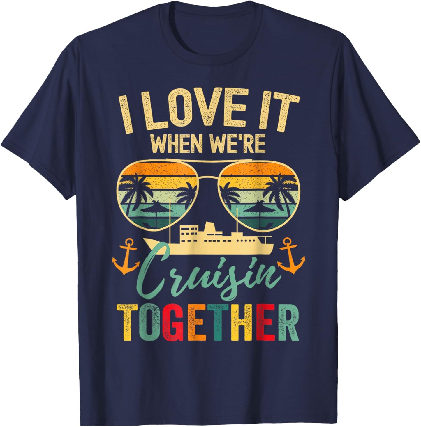 Cruise Squad 2025 Outfits Friends Family Couples Matching T-Shirt - T-Shirt | Navy