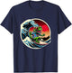 Great Wave Kanagawa Gecko Surfing T-Shirt - T-Shirt | Navy